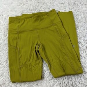 Lululemon Fast and Free Tight II 25" *Nulux Golden Lime